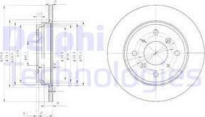 Delphi BG3062 - Спирачен диск vvparts.bg