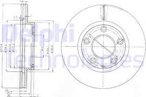 Delphi BG3085 - Спирачен диск vvparts.bg