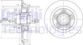 Delphi BG3086 - Спирачен диск vvparts.bg