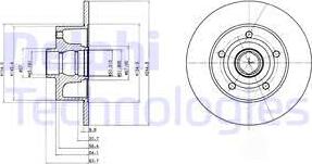 Delphi BG3030C - Спирачен диск vvparts.bg