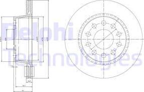 Delphi BG3031 - Спирачен диск vvparts.bg