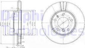 Delphi BG3037 - Спирачен диск vvparts.bg