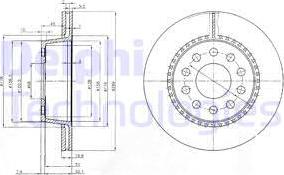 Delphi BG3029 - Спирачен диск vvparts.bg