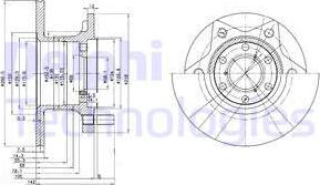 Delphi BG302 - Спирачен диск vvparts.bg