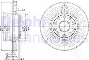 Delphi BG3078 - Спирачен диск vvparts.bg