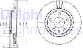 Delphi BG3198 - Спирачен диск vvparts.bg