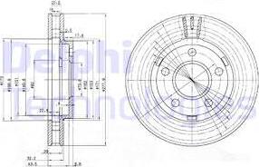 Delphi BG3144 - Спирачен диск vvparts.bg