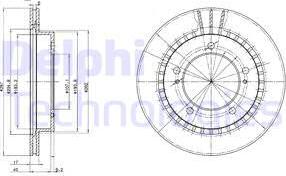 Delphi BG3158 - Спирачен диск vvparts.bg