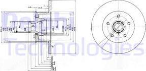 Delphi BG310 - Спирачен диск vvparts.bg