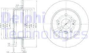 Delphi BG3183 - Спирачен диск vvparts.bg