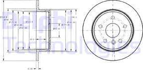 Delphi BG3178 - Спирачен диск vvparts.bg