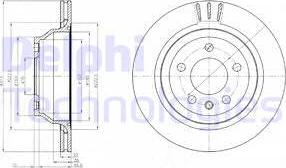 Delphi BG3894 - Спирачен диск vvparts.bg