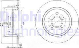 Delphi BG3897C-18B1 - Спирачен диск vvparts.bg