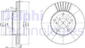 Delphi BG3856 - Спирачен диск vvparts.bg