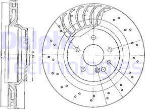 Delphi BG3880 - Спирачен диск vvparts.bg