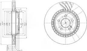 Delphi BG3881 - Спирачен диск vvparts.bg