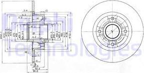 Delphi BG3888 - Спирачен диск vvparts.bg