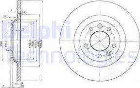 Delphi BG3836 - Спирачен диск vvparts.bg