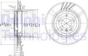 Delphi BG3831 - Спирачен диск vvparts.bg