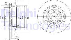 Delphi BG3390 - Спирачен диск vvparts.bg