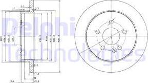 Delphi BG3398 - Спирачен диск vvparts.bg