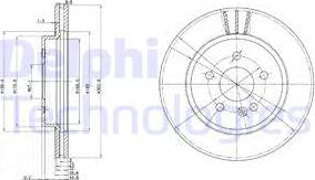 Delphi BG3397 - Спирачен диск vvparts.bg