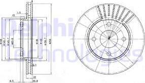 Delphi BG3359C - Спирачен диск vvparts.bg