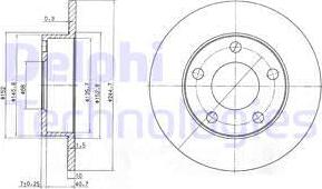 Delphi BG3381C - Спирачен диск vvparts.bg