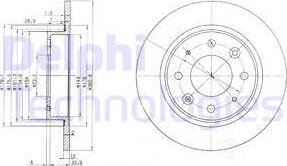 Delphi BG3336 - Спирачен диск vvparts.bg