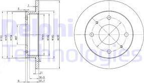 Delphi BG3337 - Спирачен диск vvparts.bg