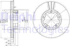 Delphi BG3245 - Спирачен диск vvparts.bg