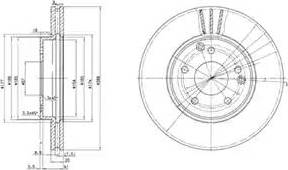 Delphi BG3240 - Спирачен диск vvparts.bg