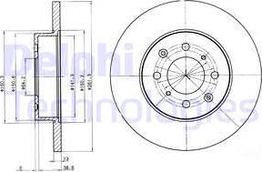 Delphi BG3262 - Спирачен диск vvparts.bg