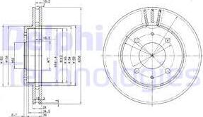 Delphi BG3202 - Спирачен диск vvparts.bg