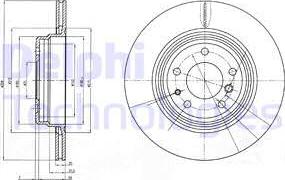 Delphi BG3213 - Спирачен диск vvparts.bg