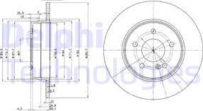 Delphi BG3239 - Спирачен диск vvparts.bg