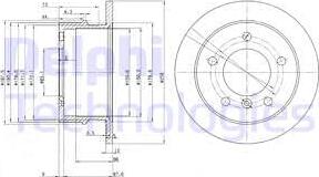 Delphi BG3235 - Спирачен диск vvparts.bg