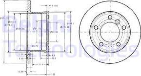 Delphi BG3237C - Спирачен диск vvparts.bg