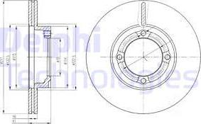 Delphi BG3220 - Спирачен диск vvparts.bg