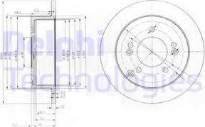 Delphi BG3799 - Спирачен диск vvparts.bg