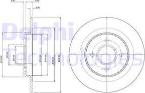 Delphi BG3743 - Спирачен диск vvparts.bg