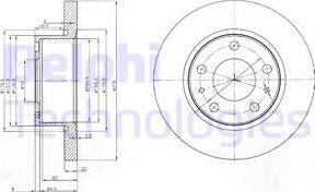 Delphi BG3752 - Спирачен диск vvparts.bg