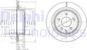 Delphi BG3765 - Спирачен диск vvparts.bg