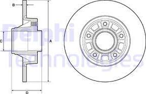 Delphi BG3767 - Спирачен диск vvparts.bg