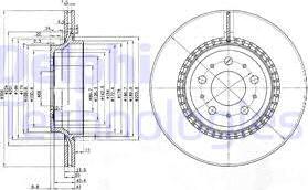 Delphi BG3782 - Спирачен диск vvparts.bg