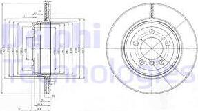 Delphi BG3787 - Спирачен диск vvparts.bg