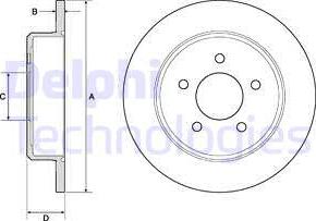 Delphi BG3739 - Спирачен диск vvparts.bg