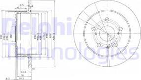 Delphi BG3736 - Спирачен диск vvparts.bg