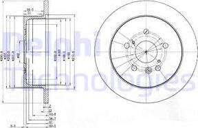 Delphi BG3779 - Спирачен диск vvparts.bg