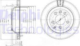 Delphi BG3775C-18B1 - Спирачен диск vvparts.bg